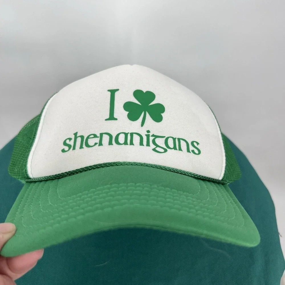 St Patrick's Day Trucker Hat Irish Green Baseball‎ Cap for Men Women Mesh Snap